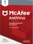 McAfee AntiVirus PC 1 Device 1 Year - McAfee Key - LATAM