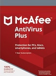 McAfee AntiVirus Plus (PC, Android, Mac, iOS) (Unlimited Devices, 1 Year) - McAfee Key - GLOBAL
