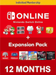 Nintendo Switch Online Family Membership 12 Months + Expansion Pack | Nintendo eShop Key | EUROPE