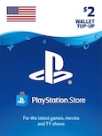 PlayStation Network Gift Card 2 USD - PSN Key - UNITED STATES
