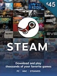 Steam Gift Card 45 EUR Steam Key - For EUR Currency Only