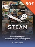 Steam Gift Card 50 GBP - Steam Key - For GBP Currency Only