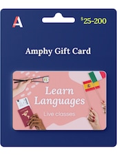 Languages Online - Live Classes Gift Card 25 EUR - Amphy Key