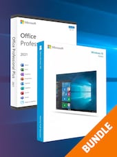 Microsoft Windows 10 Home & Microsoft Office Professional 2021 Plus - Microsoft Key - GLOBAL