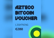 Azteco Bitcoin (Crypto) Lightning Voucher 200 EUR