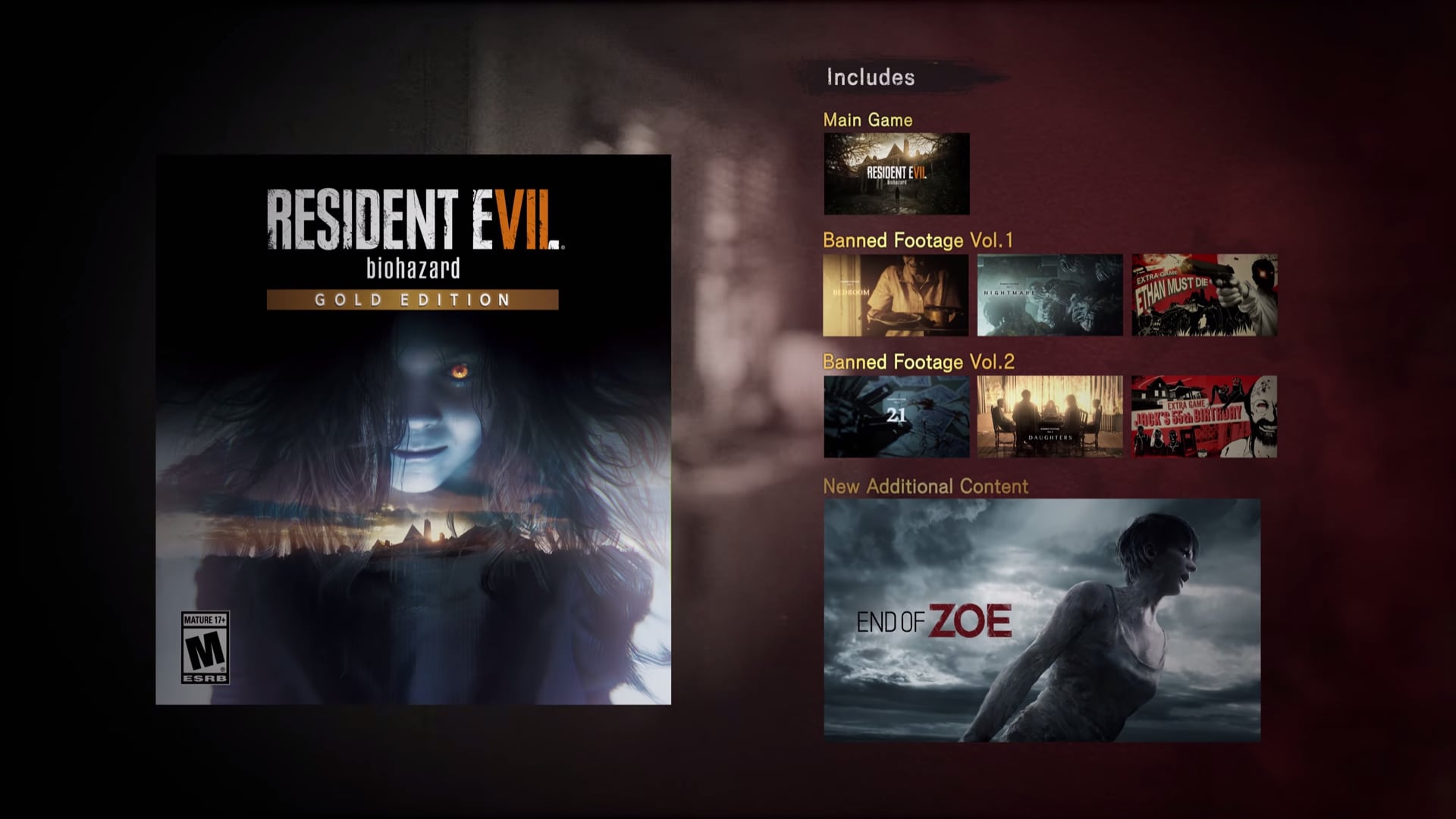 RESIDENT EVIL 7 biohazard / BIOHAZARD 7 resident evil Gold Edition PC