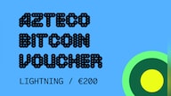 Azteco Bitcoin (Crypto) Lightning Voucher 200 EUR - Azteco Key - GLOBAL
