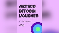 Azteco Bitcoin (Crypto) Lightning Voucher 50 EUR - Azteco Key - GLOBAL