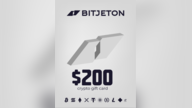 BitJeton Crypto Gift Card 200 USD - BitJeton Key - GLOBAL