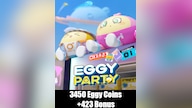 Eggy Party 3450 eggy coins + 423 Bonus - GLOBAL