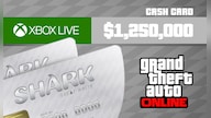 Grand Theft Auto Online: Great White Shark Cash Card 1250000 (Xbox One) - Xbox Live Key - GLOBAL