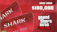 Grand Theft Auto Online: The Red Shark Cash Card Rockstar PC 100000 - Rockstar Key - GLOBAL