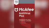 McAfee AntiVirus Plus - 10 Devices, 1 Year ( PC, Android, Mac, iOS ) - McAfee Key - GLOBAL