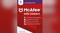 McAfee Safe Connect VPN Premium (Android, Chromebook, iOS, Windows) 5 Devices, 1 Year - McAfee Key - GLOBAL