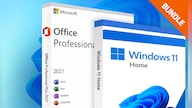 Microsoft Windows 11 Home & Microsoft Office Professional 2021 Plus Bundle - Microsoft Key - GLOBAL