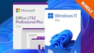 Microsoft Windows 11 Pro & Microsoft Office 2024 LTSC Pro Plus Bundle (PC) - Microsoft Key - GLOBAL