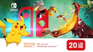 Nintendo eShop Card 20 USD - Nintendo eShop Key - UNITED STATES
