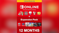 Nintendo Switch Online Membership 12 Months Individual + Expansion Pack | Nintendo eShop Key | EUROPE