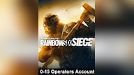 Tom Clancy's Rainbow Six Siege Account with 0-15 Operators (PC) - Ubisoft Connect Account - GLOBAL