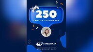 Twitch 250 Followers - Streamular.com