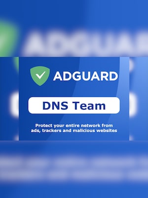 AdGuard DNS Team (PC, Android, Mac, iOS) (200 Devices, 1 Year)  - AdGuard Key - GLOBAL - 2