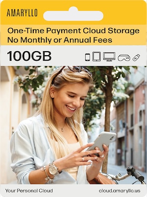 Amaryllo Cloud One-Time Payment  Gift Card 100 GB - Amaryllo Key - GLOBAL - 0