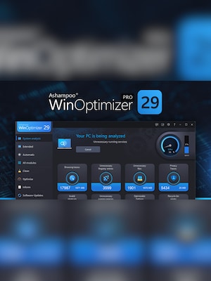 Ashampoo WinOptimizer 29 PRO (PC) (1 Device, Lifetime)  - Ashampoo Key - GLOBAL - 2