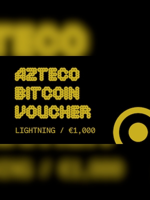 Azteco Bitcoin (Crypto) Lightning Voucher 1000 EUR - Azteco Key - GLOBAL - 2