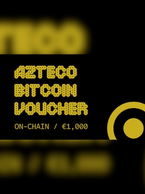 Azteco Bitcoin (Crypto) On-Chain Voucher 1000 EUR - Azteco Key - GLOBAL - 2
