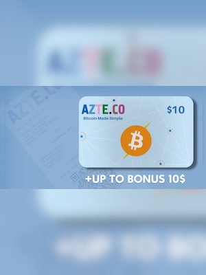 Azteco Bitcoin (Crypto) Lightning Voucher 10 USD Voucher + BONUS - 2