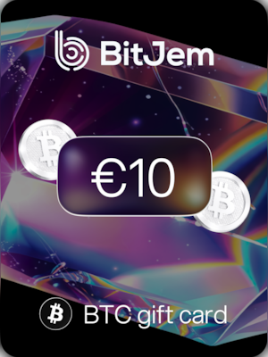 BitJem Crypto Gift Card Bitcoin 10 EUR - BitJem Key - 0