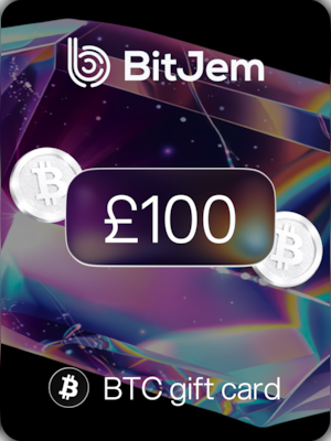 BitJem Crypto Gift Card Bitcoin 100 GBP - BitJem Key - 0