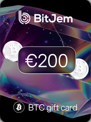 BitJem Crypto Gift Card Bitcoin 200 EUR - BitJem Key - 0