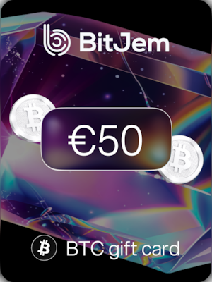 BitJem Crypto Gift Card Bitcoin 50 EUR - BitJem Key - 0