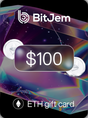 BitJem Crypto Gift Card ETH 100 USD - BitJem Key - 0