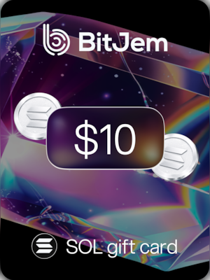 BitJem Crypto Gift Card SOL 10 USD - BitJem Key - 0