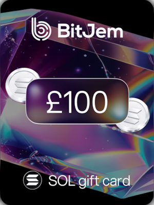 BitJem Crypto Gift Card SOL 100 GBP - BitJem Key - 0