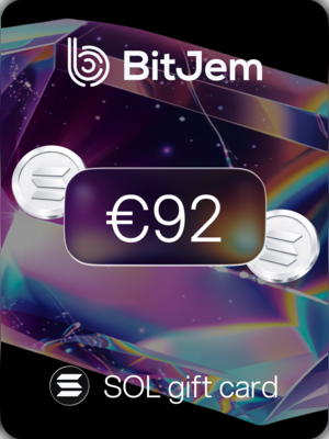 BitJem Crypto Gift Card SOL 92 EUR - BitJem Key - 0