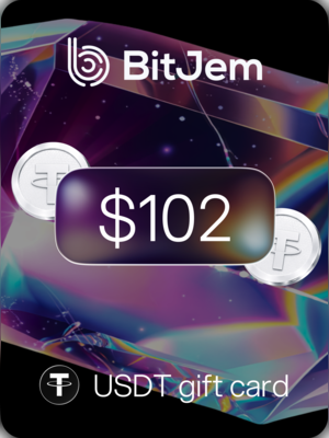 BitJem Crypto Gift Card USDT 102 USD - BitJem Key - 0