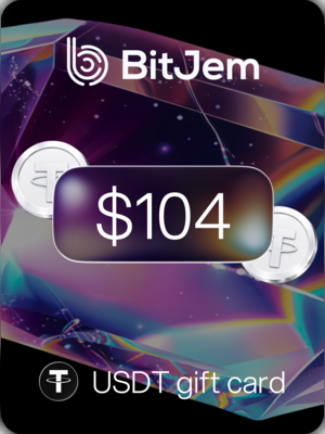 BitJem Crypto Gift Card USDT 104 USD - BitJem Key - 0