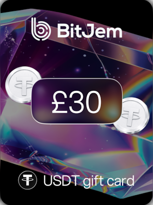 BitJem Crypto Gift Card USDT 30 GBP - BitJem Key - 0