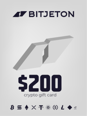 BitJeton Crypto Gift Card 200 USD - BitJeton Key - GLOBAL - 0