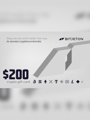 BitJeton Crypto Gift Card 200 USD - BitJeton Key - GLOBAL - 2
