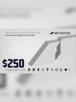 BitJeton Crypto Gift Card 250 USD - BitJeton Key - GLOBAL - 2