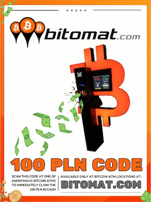 Bitomat Cash Withdrawal Voucher 100 PLN - Bitomat Key - POLAND - 0