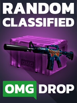 Counter-Strike: Global Offensive RANDOM CLASSIFIED SKIN CASE BY OMGDROP.COM Key GLOBAL - 0