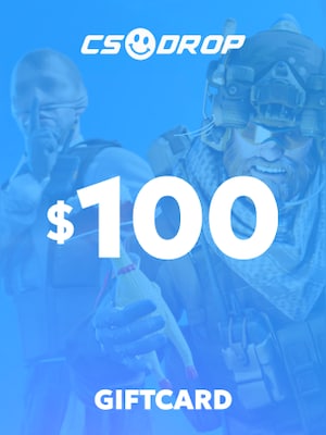 CSDROP Gift Card – CS2 / CS:GO Case Opening (Instant Code) 100 USD - CSDROP.com Key - GLOBAL - 0