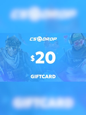 CSDROP Gift Card – CS2 / CS:GO Case Opening (Instant Code) 20 USD - CSDROP.com Key - GLOBAL - 2