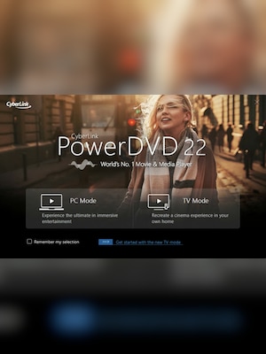 CyberLink PowerDVD 22 Pro - CyberLink Key - GLOBAL - 7