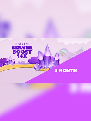 Discord Server Boost 14x 3 Months - Discord Boost Key - GLOBAL - 2